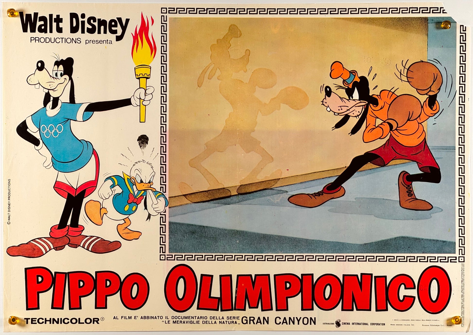 『ウォルト・ディズニー Superstar Goofy』 映画 ポスター イタリア オリジナル [959]