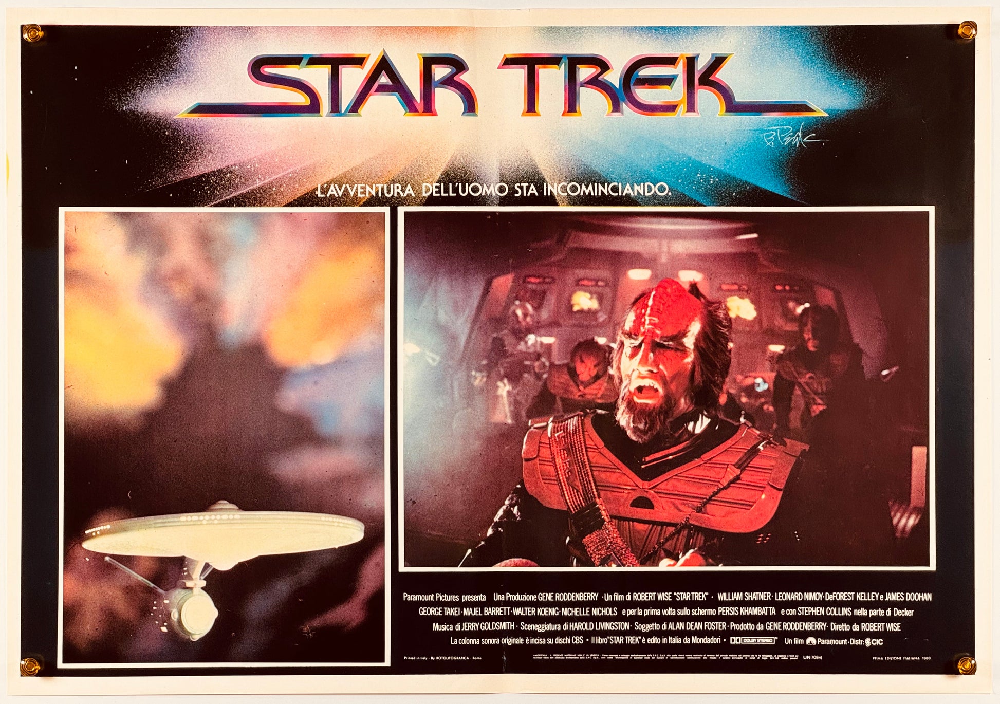 『スタートレック』 映画 ポスター イタリア オリジナル [970]